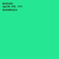 #24E693 - Shamrock Color Image