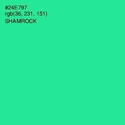 #24E797 - Shamrock Color Image