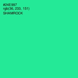 #24E997 - Shamrock Color Image