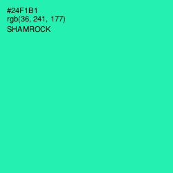 #24F1B1 - Shamrock Color Image