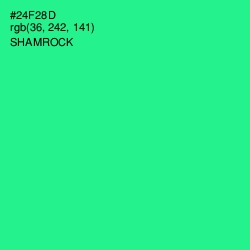 #24F28D - Shamrock Color Image