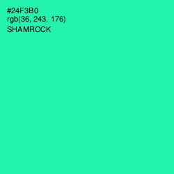 #24F3B0 - Shamrock Color Image