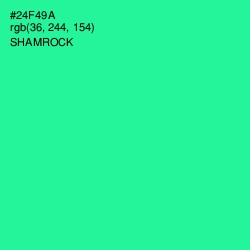 #24F49A - Shamrock Color Image