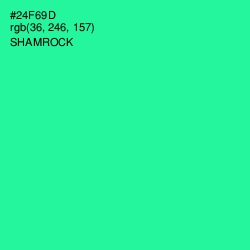 #24F69D - Shamrock Color Image