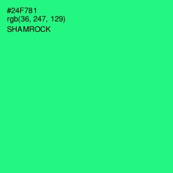 #24F781 - Shamrock Color Image