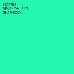 #24F7B1 - Shamrock Color Image