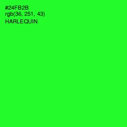 #24FB2B - Harlequin Color Image