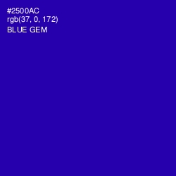 #2500AC - Blue Gem Color Image