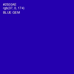 #2500AE - Blue Gem Color Image