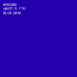 #2500B0 - Blue Gem Color Image