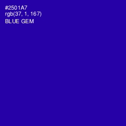 #2501A7 - Blue Gem Color Image