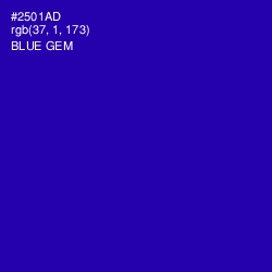 #2501AD - Blue Gem Color Image
