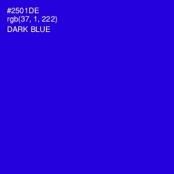 #2501DE - Dark Blue Color Image