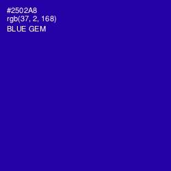 #2502A8 - Blue Gem Color Image