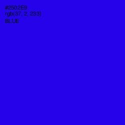 #2502E9 - Blue Color Image