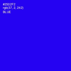 #2502F2 - Blue Color Image