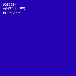 #2503B4 - Blue Gem Color Image