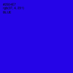 #2504E7 - Blue Color Image