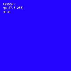 #2505FF - Blue Color Image