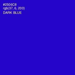 #2506C8 - Dark Blue Color Image