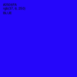 #2506FA - Blue Color Image