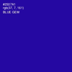 #2507A1 - Blue Gem Color Image