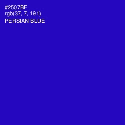 #2507BF - Persian Blue Color Image