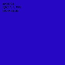 #2507C4 - Dark Blue Color Image