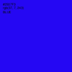 #2507F3 - Blue Color Image