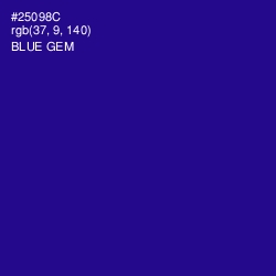 #25098C - Blue Gem Color Image