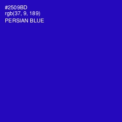 #2509BD - Persian Blue Color Image