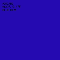 #250AB2 - Blue Gem Color Image