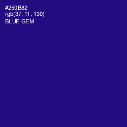 #250B82 - Blue Gem Color Image