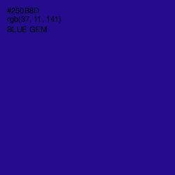 #250B8D - Blue Gem Color Image