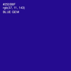 #250B8F - Blue Gem Color Image