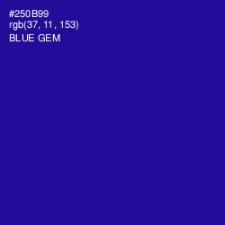 #250B99 - Blue Gem Color Image