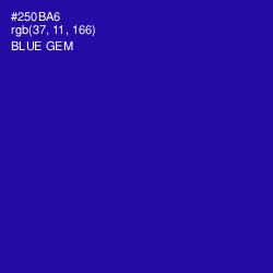 #250BA6 - Blue Gem Color Image