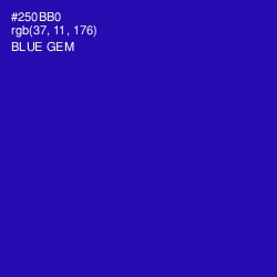 #250BB0 - Blue Gem Color Image