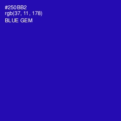 #250BB2 - Blue Gem Color Image