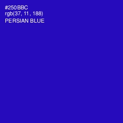 #250BBC - Persian Blue Color Image