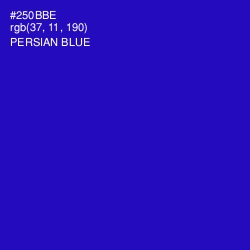 #250BBE - Persian Blue Color Image