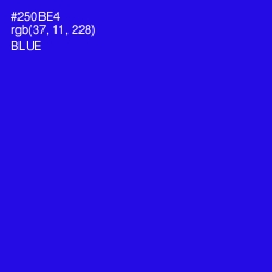 #250BE4 - Blue Color Image