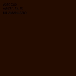 #250C00 - Kilamanjaro Color Image