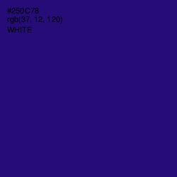 #250C78 - Deep Blue Color Image