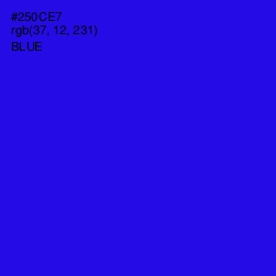 #250CE7 - Blue Color Image