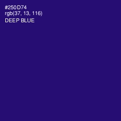 #250D74 - Deep Blue Color Image