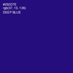 #250D7E - Deep Blue Color Image