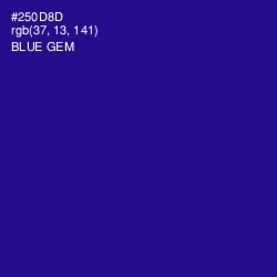 #250D8D - Blue Gem Color Image