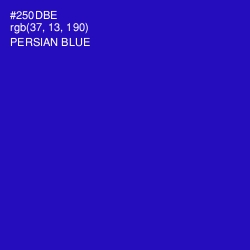 #250DBE - Persian Blue Color Image