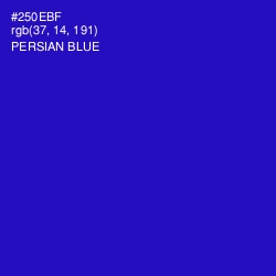 #250EBF - Persian Blue Color Image